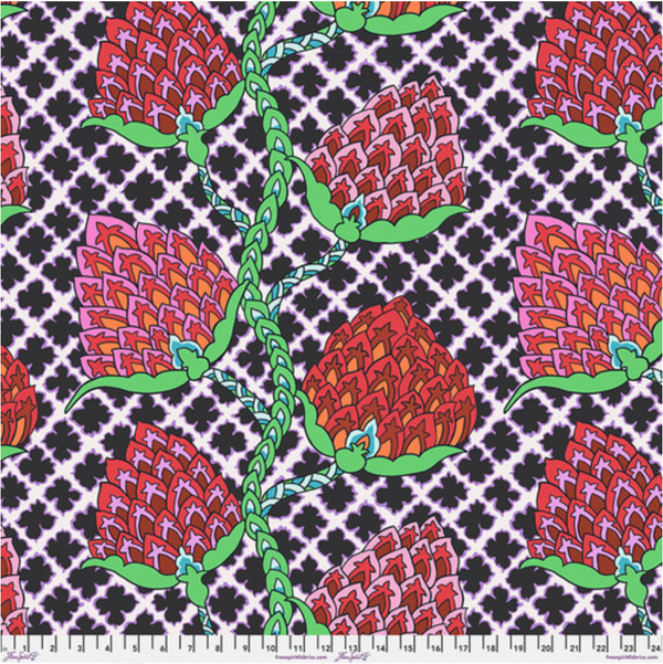 Kaffe Fassett Collective | February 2024 'Paisley Flower' Contrast PWGP200: by the 1/2m
