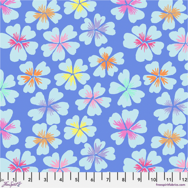 Kaffe Fassett Collective | February 2024 'Petals' Blue PWGP201: by the 1/2m