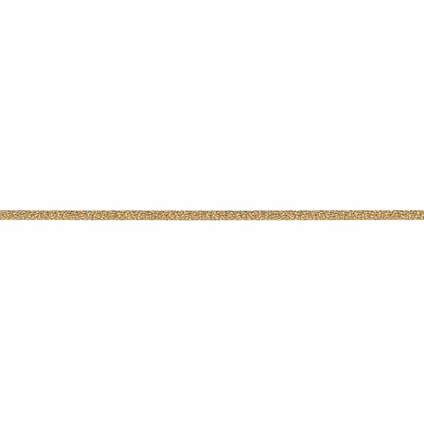RIBBON: Berisfords 'Wired Metallic Rope': 2mm Wide: Colour 200 - Gold: by the METRE