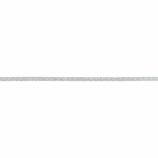 RIBBON: Berisfords 'Wired Metallic Rope': 2mm Wide: Colour 100 - Silver: by the METRE