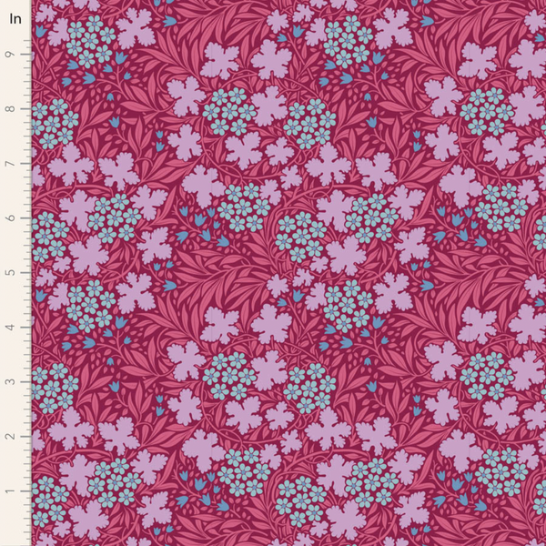 Tilda | Hibernation Collection: 100529 'Autumnbloom' in Old Rose: by the 1/2m