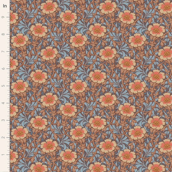 Tilda | Hibernation Collection: 100532 'Winterrose' in Hazel by the 1/2m