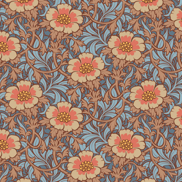 Tilda | Hibernation Collection: 100532 'Winterrose' in Hazel by the 1/2m