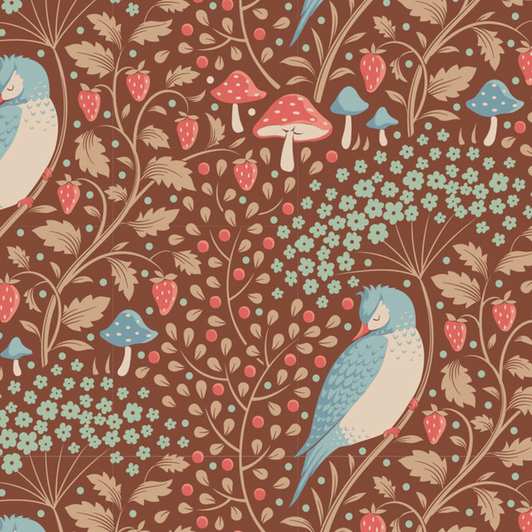 Tilda | Hibernation Collection: 100533 'Sleepybird' in Pecan by the 1/2m