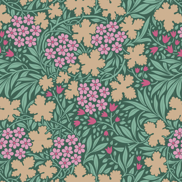 Tilda | Hibernation Collection: 100539 'Autumnbloom' in Sage by the 1/2m