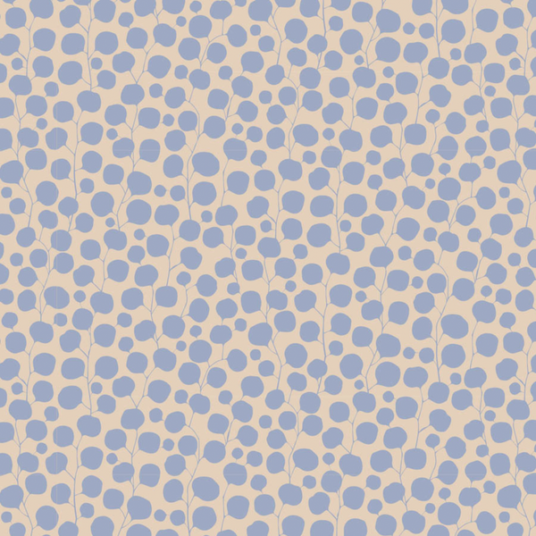 Tilda | Hibernation Collection: 110084 'Eucalyptus' Blender in Light Blue: by the 1/2m