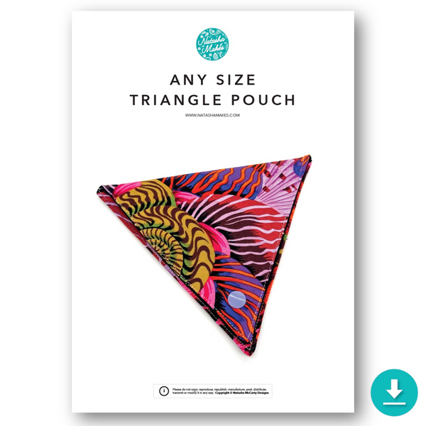 INSTRUCTIONS: ANY SIZE Triangle Pouch: DIGITAL DOWNLOAD