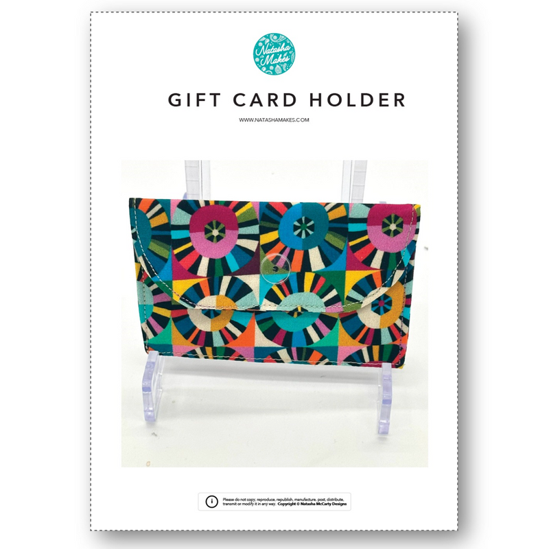 INSTRUCTIONS: Gift Card Holder: PRINTED VERSION