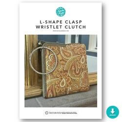 INSTRUCTIONS: L-Shape Clasp Wristlet Clutch: DIGITAL DOWNLOAD