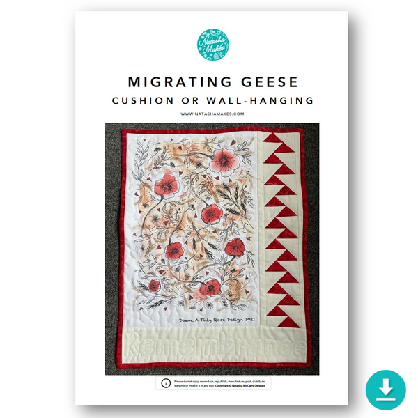 INSTRUCTIONS: Migrating Geese Pattern: DIGITAL DOWNLOAD