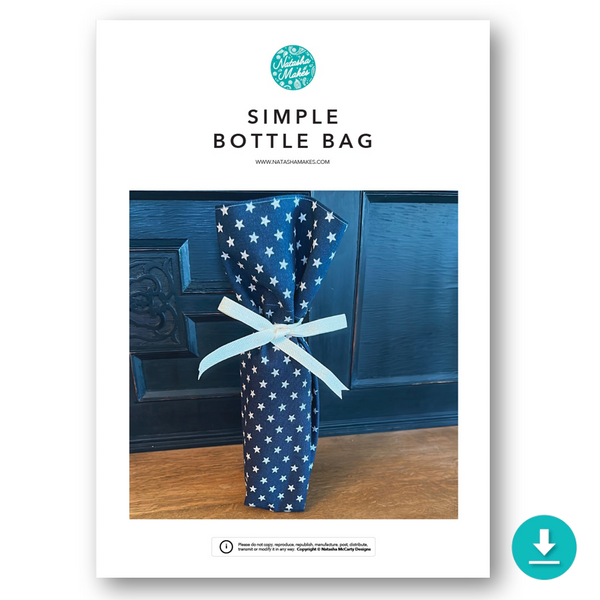 INSTRUCTIONS: Simple Bottle Bag: DIGITAL DOWNLOAD