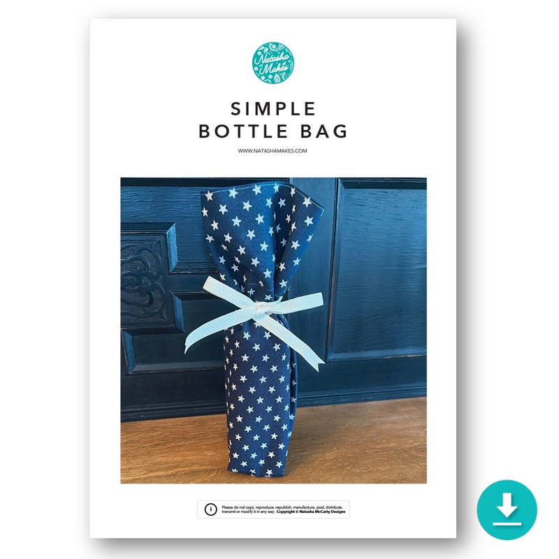 INSTRUCTIONS: Simple Bottle Bag: DIGITAL DOWNLOAD – Natasha Makes
