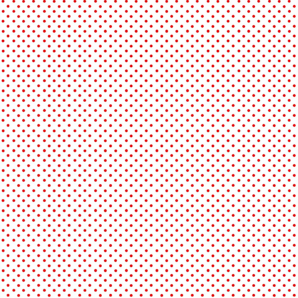 Makower | 'Spot On' Red on White 830/WR: by the 1/2m