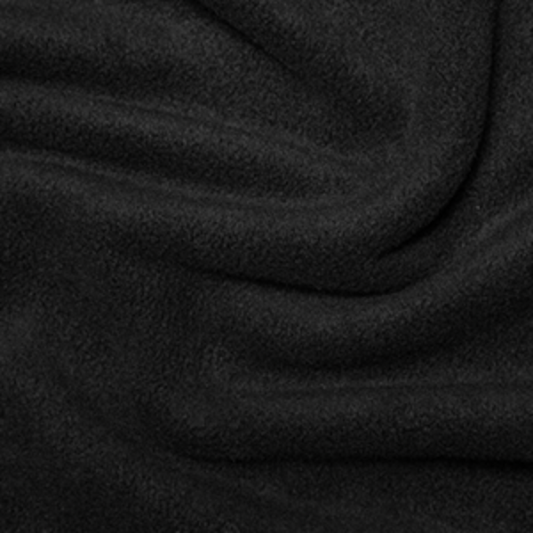 FLEECE: Anti-Pil Plain Black: by the METRE