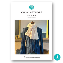 INSTRUCTIONS: Cosy Keyhole Scarf: DIGITAL DOWNLOAD