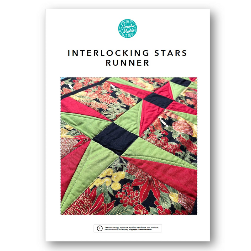 INSTRUCTIONS: Interlocking Stars Runner Pattern: PRINTED VERSION