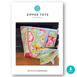 INSTRUCTIONS: Zipper Tote: DIGITAL DOWNLOAD