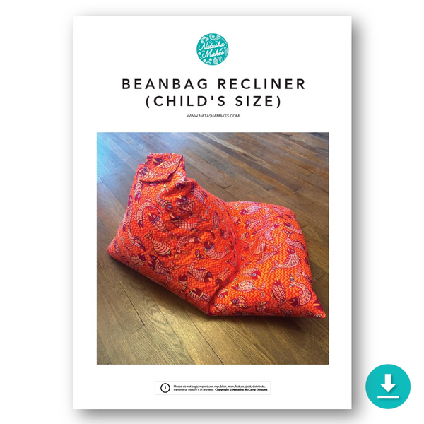 INSTRUCTIONS: Beanbag Recliner (Child's Size): DIGITAL DOWNLOAD