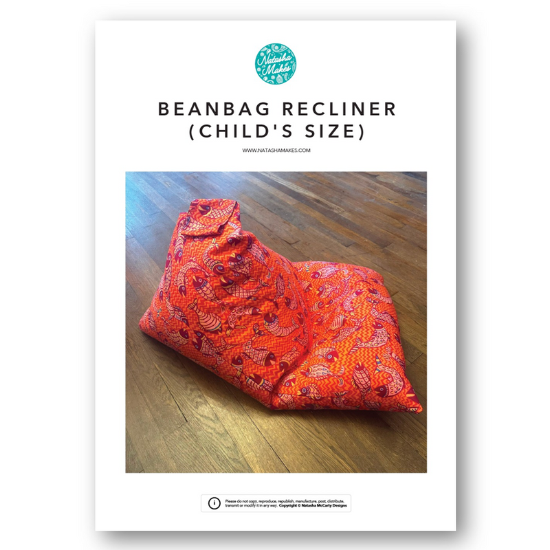 INSTRUCTIONS: Beanbag Recliner (Child's Size): PRINTED VERSION