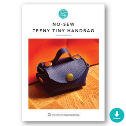 INSTRUCTIONS: No-Sew Teeny Tiny Handbag: DIGITAL DOWNLOAD