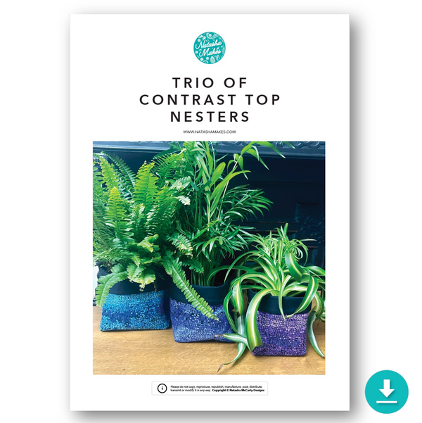 INSTRUCTIONS: Trio of Contrast-Top Nesters: DIGITAL DOWNLOAD