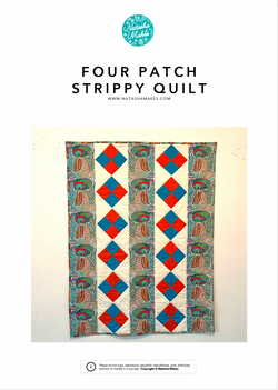 INSTRUCTIONS: Four Patch Strippy Quilt: Printed Version