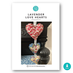INSTRUCTIONS: Lavender Love Hearts: DIGITAL DOWNLOAD