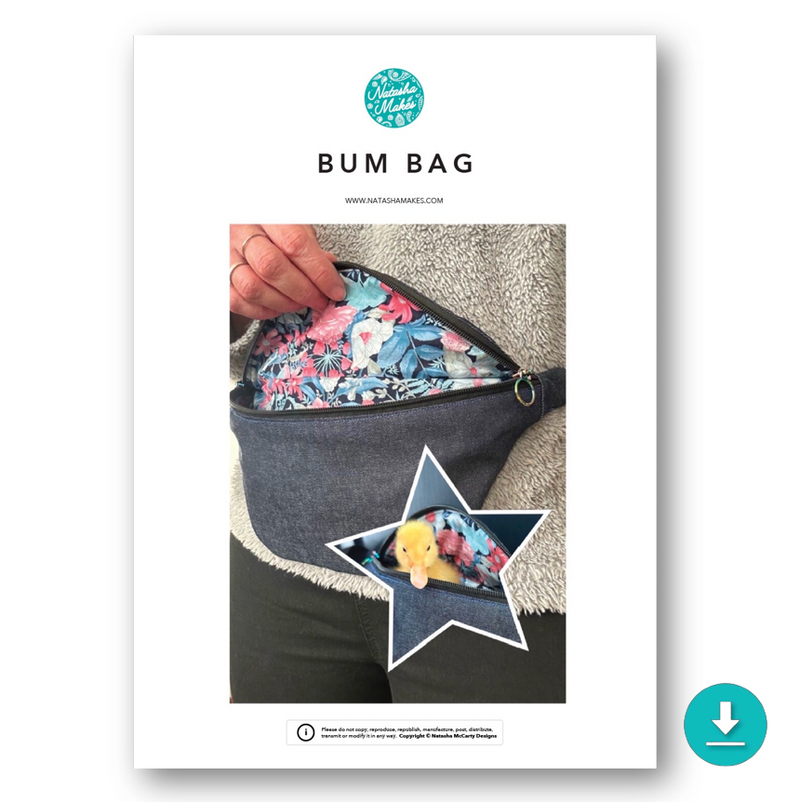 INSTRUCTIONS: Bum Bag: DIGITAL DOWNLOAD