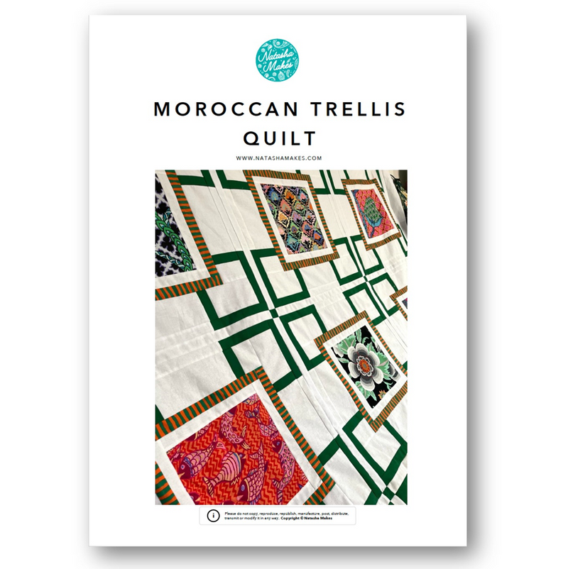 INSTRUCTIONS: 'Moroccan Trellis' Quilt Pattern: PRINTED VERSION