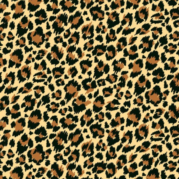 BOLT END SALE: Makower | Around The World 'Leopard Print' Natural 2403/V: Approx 4m