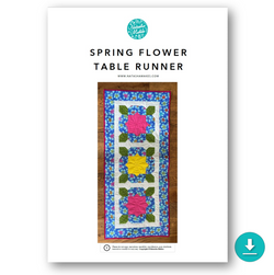 INSTRUCTIONS: Spring Flower Table Runner Pattern: DIGITAL DOWNLOAD