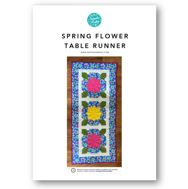 INSTRUCTIONS: Spring Flower Table Runner Pattern: PRINTED VERSION
