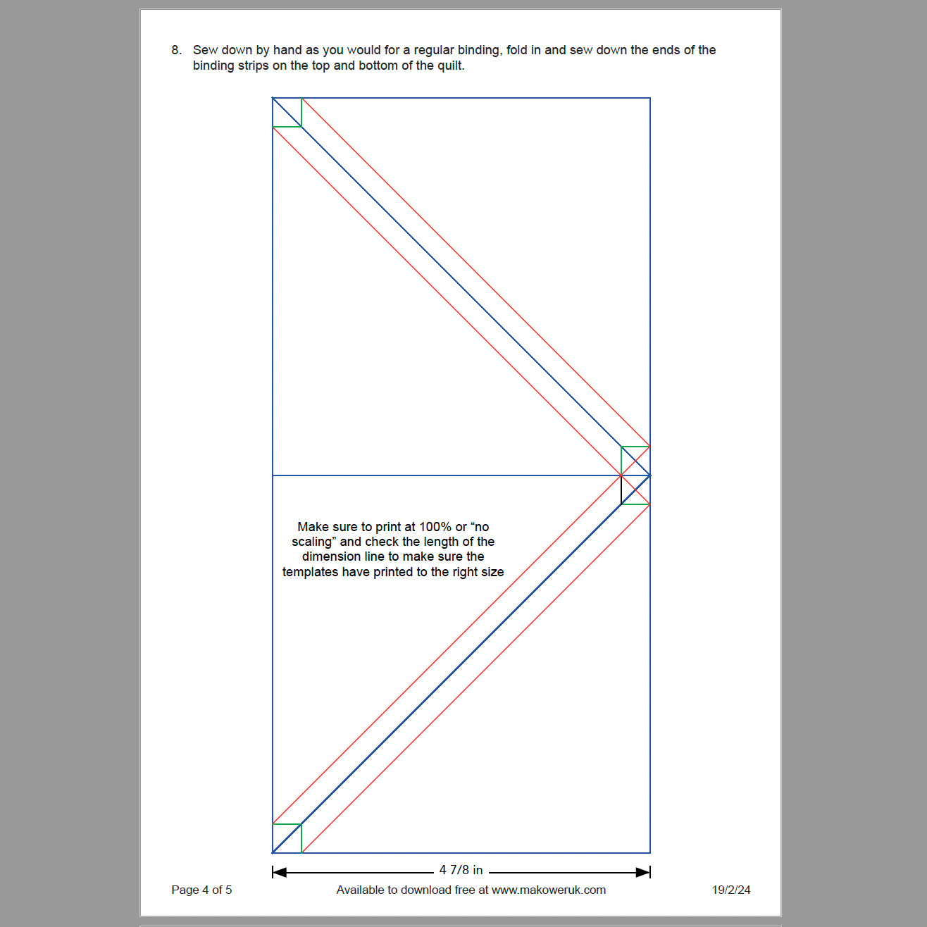 TEMPLATES Only: 40 Printed (in colour) FPP templates for the Triangle ...
