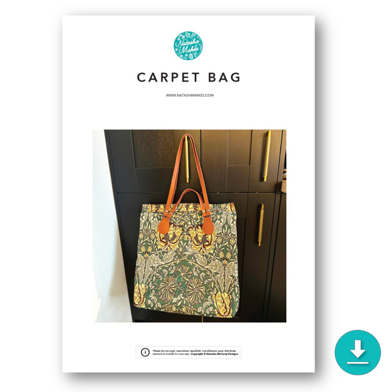 INSTRUCTIONS: Carpet Bag: DIGITAL DOWNLOAD