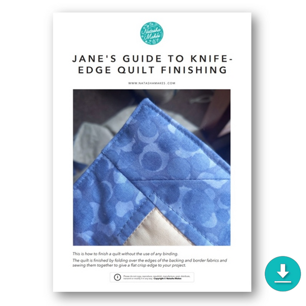 INSTRUCTIONS: Jane's Guide to Knife-Edge Quilt Finishing: DIGITAL DOWNLOAD