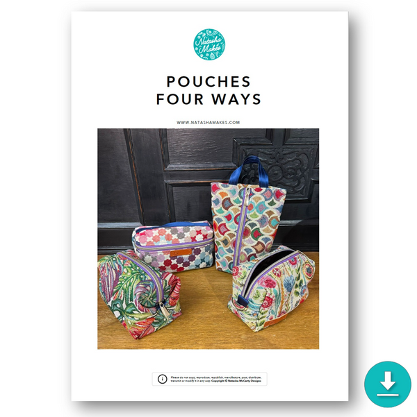 INSTRUCTIONS: Pouches Four Ways: DIGITAL DOWNLOAD