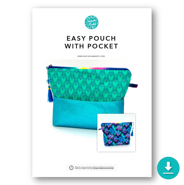 INSTRUCTIONS: Easy Pouch with Pocket: DIGITAL DOWNLOAD