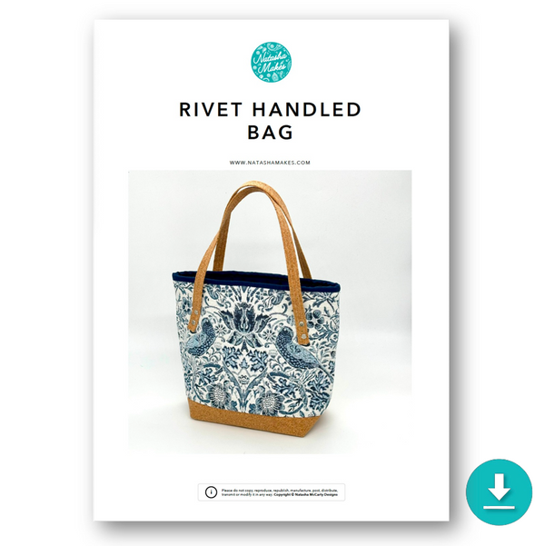 INSTRUCTIONS: Rivet Handled Bag: DIGITAL DOWNLOAD