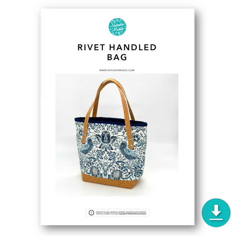 INSTRUCTIONS: Rivet Handled Bag: DIGITAL DOWNLOAD