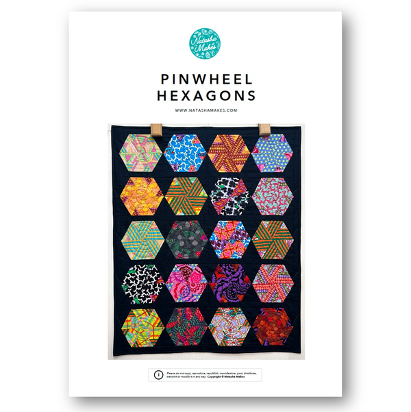 INSTRUCTIONS: Pinwheel Hexagons: PRINTED VERSION