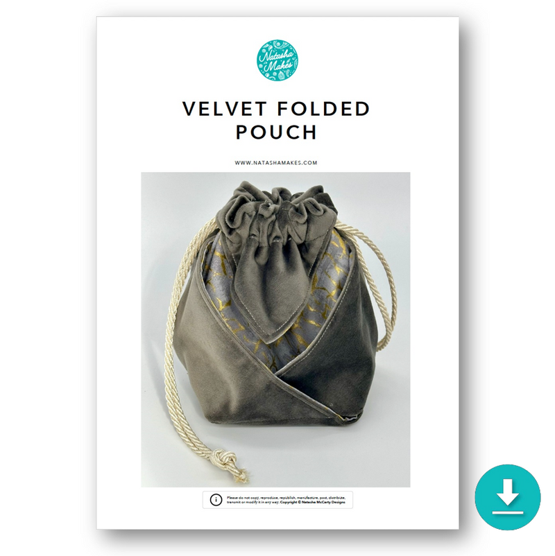 INSTRUCTIONS: Velvet Folded Pouch: DIGITAL DOWNLOAD