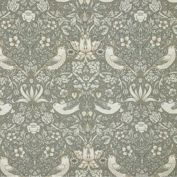 Chatham Glyn | Crafty Outdoor Digital Water-Repellent 'Strawberry Thief' COD032 Natural: by the 1/2m