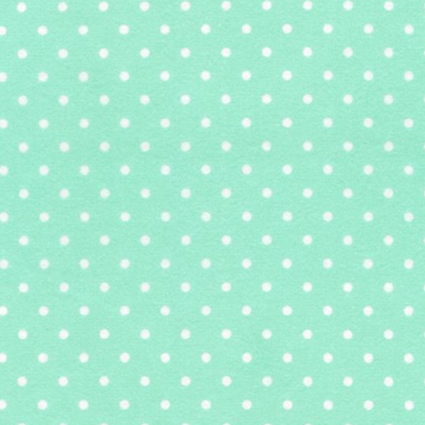 Robert Kaufman Fabrics | Cozy Cotton Flannel 'Polka Dots' FIN-9255-32 MINT: by the ½m