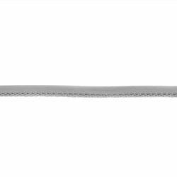 TRIM: Crochet-Edged Poplin Bias Binding (Double Fold) - 15mm width: Precut 12.3m: GREY