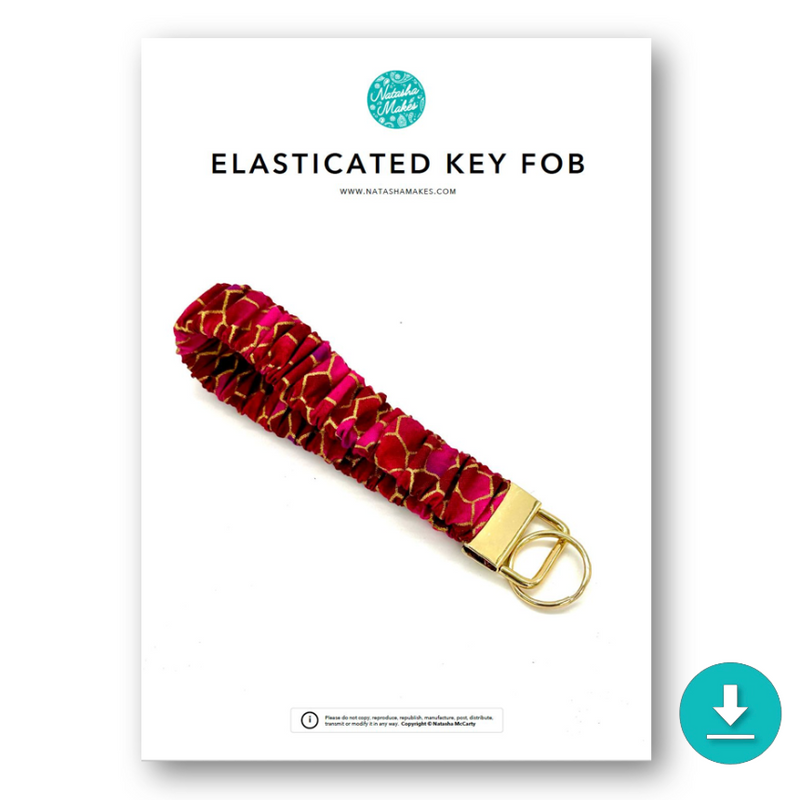INSTRUCTIONS: Elasticated Key Fob: DIGITAL DOWNLOAD