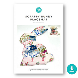 INSTRUCTIONS: Scrappy Bunny Placemat: DIGITAL DOWNLOAD