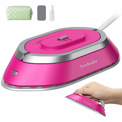 Travel Iron - Mini Iron with Dual Voltage 220V/120V: Hot Pink