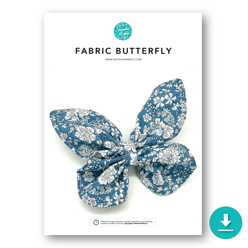 INSTRUCTIONS: Fabric Butterfly: DIGITAL DOWNLOAD