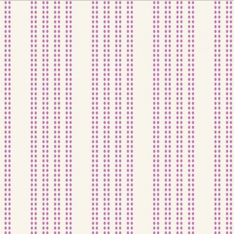 Tilda | Tea Towel Basics 'Cantucci Stripes' Plum: by the ½m