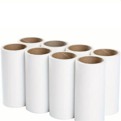 ACCESSORY: Lint Roller REFILLS for the 2-in-1 Dust / Pet Hair / Lint Roller and Brush: 8 Replacement Rolls